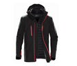 BLACK / BRIGHT RED