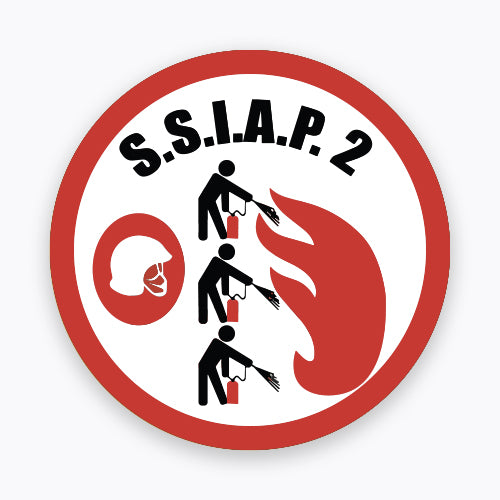 Écusson Service de Sécurité Incendie et d'Assistance à Personnes (SSIAP2)